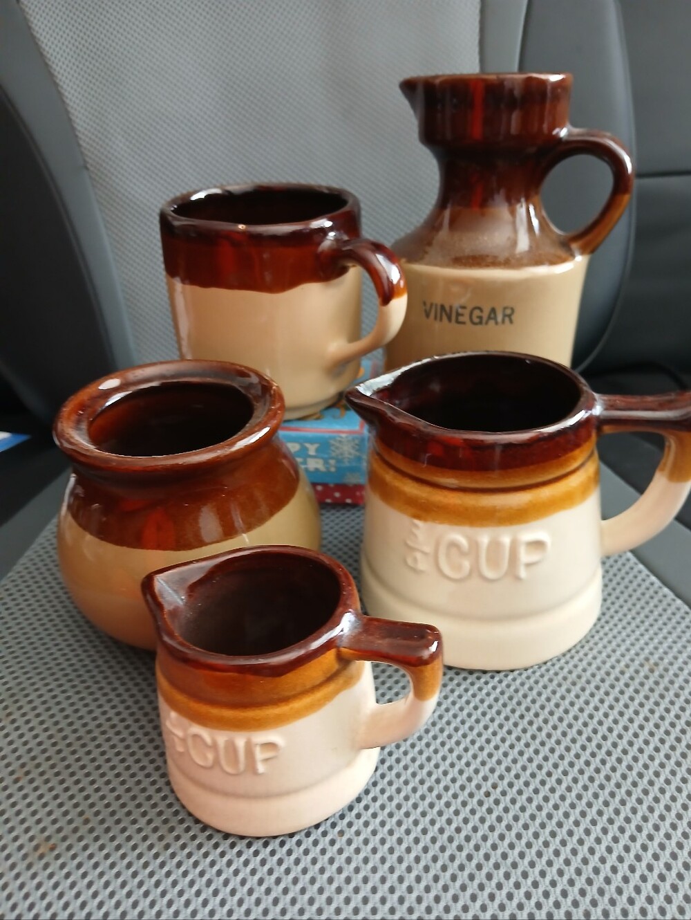 Lot Of Vintage Glazed Ceramic Serving And Drinking Ware